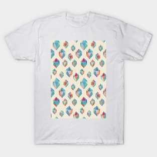 Floating Gems - a pattern of painted polygonal shapes T-Shirt